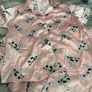 Pink Mickey Mouse Pajama Set